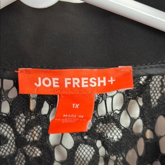 Joe Fresh Black Lace Bomber Jacket - Picture 3 of 3